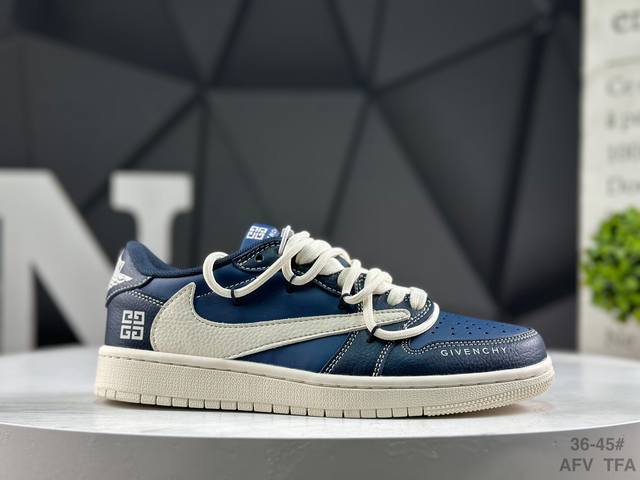 耐克 Travis Scott X Fragment Design X Air Jordan 1 Low Og Sp Aj1 低帮文化休闲板鞋 Dm6868-1