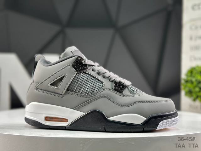 头层带半码 Ar Jordan 4 Retro 大厂批次 原鞋开发 原楦原纸板同源开发 完美呈现乔4的版型 内侧正确双色网格 还原细节 头层磨砂皮料质感非凡 正