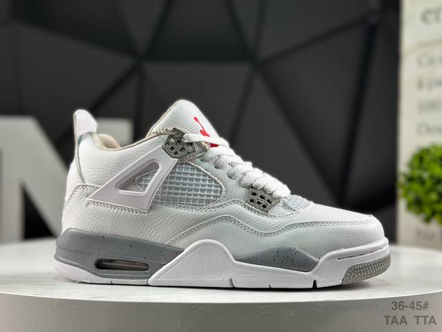 头层带半码 Ar Jordan 4 Retro 大厂批次 原鞋开发 原楦原纸板同源开发 完美呈现乔4的版型 内侧正确双色网格 还原细节 头层磨砂皮料质感非凡 正