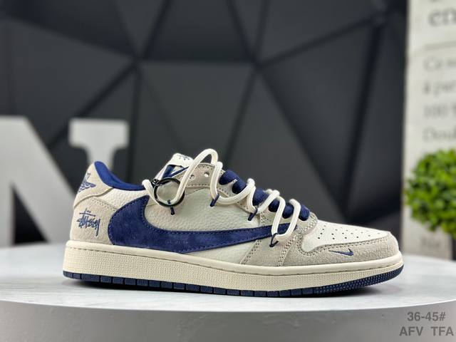 耐克 Travis Scott X Fragment Design X Air Jordan 1 Low Og Sp Aj1 低帮文化休闲板鞋 Dm9288-0