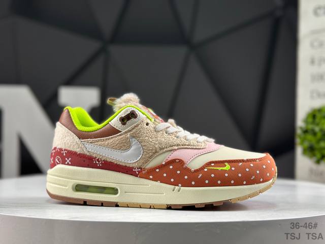 耐克 Nike Air Max 1 prm Best Friend 联名小气垫复古休闲跑步鞋 官方同步上架真标原盒 原底原面 正确版型 原版开发 精准细节 市面