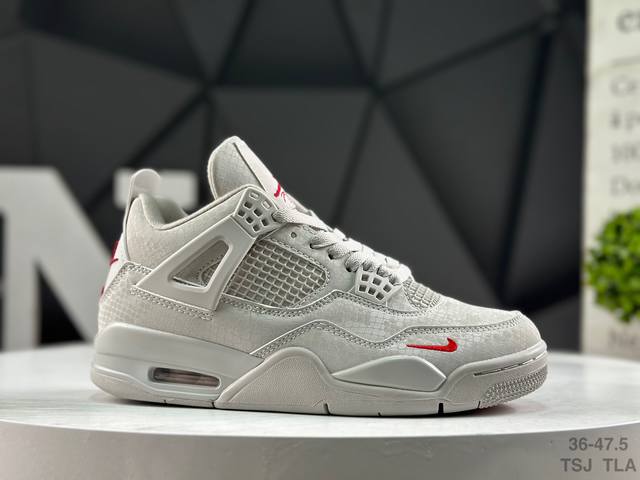 耐克 Air Jordan Aj4 Retro 全套原纸板楦头开发 原厂特供皮料加持 确保原汁原味 完美呈现四代版型 一比一鞋头弧度高度鞋身弧度 数据细节工艺流