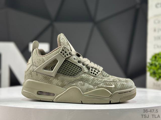 耐克 Air Jordan Aj4 Retro 全套原纸板楦头开发 原厂特供皮料加持 确保原汁原味 完美呈现四代版型 一比一鞋头弧度高度鞋身弧度 数据细节工艺流