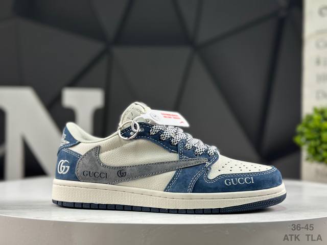 耐克 Aj1倒勾Travis Scott X Air Jordan 1 ” Reverse Mocha “ Aj1乔1 Ts 闪电 联名倒钩 低帮文化篮球鞋 完