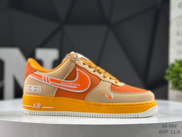 耐克 Nike Air Force 1 '07 Low 空军一号 低帮 运动鞋 休闲鞋 折边针车 工艺难度大 原楦头原纸板 原装鞋盒 定制五金配件 内置全掌气垫