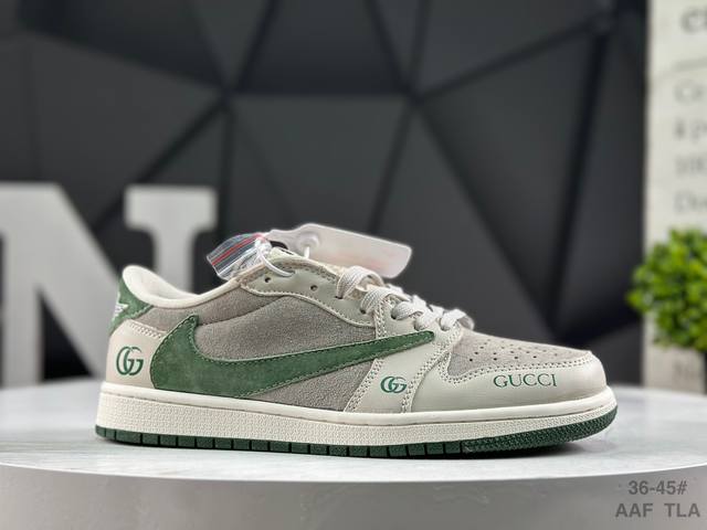 福利特价 耐克 Nike Air Jordan 1 X Travis Scott Aj1倒勾 乔一倒钩 ‘Diy’定制 耐克 低帮文化篮球鞋 完美品质出货 细节