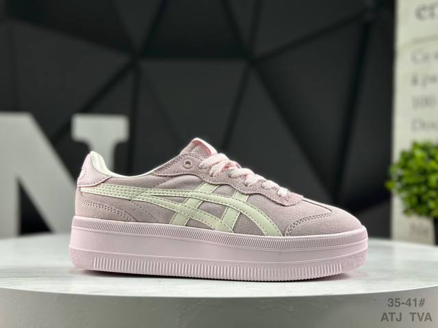 Onitsukatiger 鬼塚虎 Tokuten Chunk 厚底休闲生活鞋 货号：1183C426-700 尺码：如图所示 Atj Tva