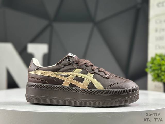 Onitsukatiger 鬼塚虎 Tokuten Chunk 厚底休闲生活鞋 货号：1183C560-200 尺码：如图所示 Atj Tva