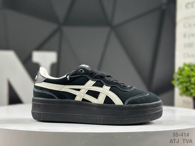 Onitsukatiger 鬼塚虎 Tokuten Chunk 厚底休闲生活鞋 货号：1183C561-001 尺码：如图所示 Atj Tva