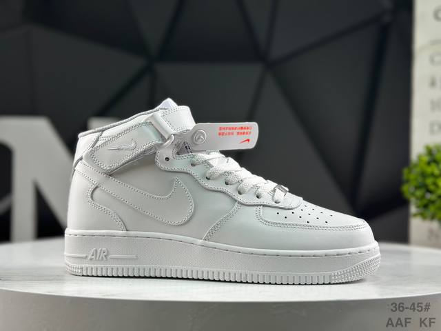 福利特价 耐克 Nike Air Force 1 High 空军一号板鞋纯白 货号：Cw2289-111 尺码：如图所示 Aaf Kf