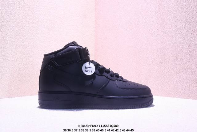 独家实拍 No.1版本 遥遥领先 纯原级别 Nike Air Force 1 Low “全黑中帮” 原厂冲刀皮料切割干净 无任何毛边 清洁度细节完美 做工细节全