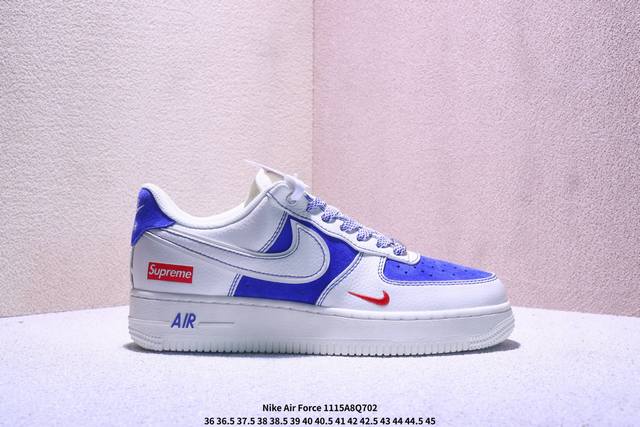 海外爆款限量发售！公司级Nike Air Force 1 '07 Low “斯图西联名 翻毛灰黑双拼”空军一号 高端定制 低帮 运动鞋 休闲鞋 折边针车 工艺难