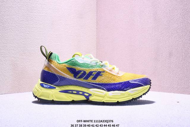 公司级Off-White 新款圆头系带低帮运动小白鞋跑步鞋多色拼色运动休闲鞋 尺码:36-45 Xm1113Q376