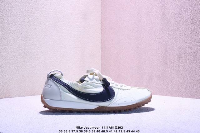 新品实拍 公司级真标半码制#Jacquemus X Nike耐克 Jacumoon 柔软舒适 防滑耐磨 低帮 生活休闲鞋 天然染色皮革，可能会有轻微移色情况，建