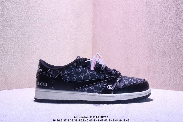 海外爆款限量发售！Nike Jordan Air Jordan 1 “北面联名 Cdg米黑” 高端定制 乔丹低帮倒勾休闲板鞋 大厂纯原品质出货 纯正版型 定制鞋