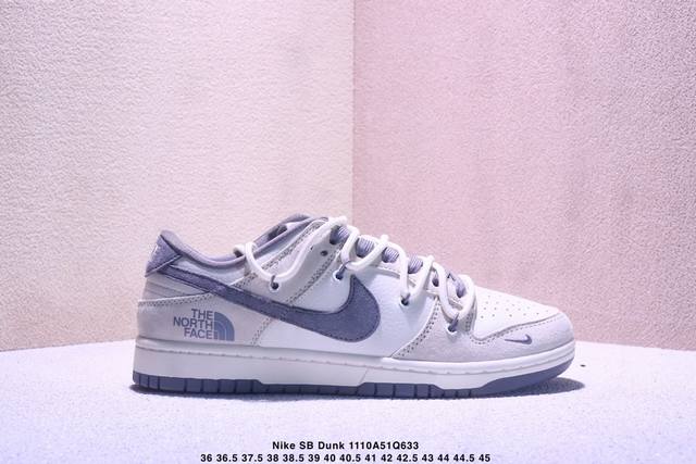 海外爆款限量发售！公司级 Nike Sb Dunk Low“Supreme联名 灰白深蓝勾” 周年高端定制 低帮休闲板鞋 定制鞋盒 大厂纯原品质出货 超高清洁度