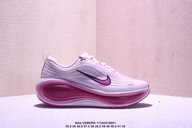 公司级Nike Vomero plus 耐克 舒适减震防滑 低帮跑步鞋 全掌Reactx泡绵中底 前掌和后跟还配备了Air Zoom气垫单元 据说跑起来更快更舒