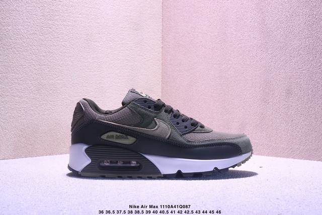 公司级Nike Air Max 90 初代复古气垫百搭休闲运动慢跑鞋复古小气垫史上第一双可视气垫跑鞋 凭借着 Air Max 气垫带来的舒适脚感和鞋面面料上的不
