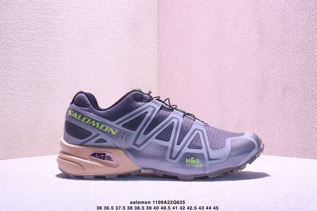 公司级Salomon萨洛蒙户外男女机能潮流经典系列抓地运动鞋Speedcross 3 这双萨洛蒙Speedcross 3不仅仅是一双跑步鞋，它的适用场景远不止于