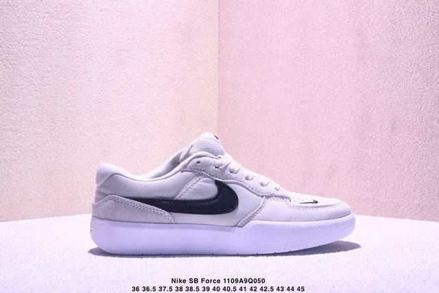 Nike Sb Force 58 百搭单品 是一款将前沿创新带入街头的单品，它具有硫化杯底，具有出色的耐用性和灵活性。使用帆布和绒面革，在饰面上放置通风口，它自