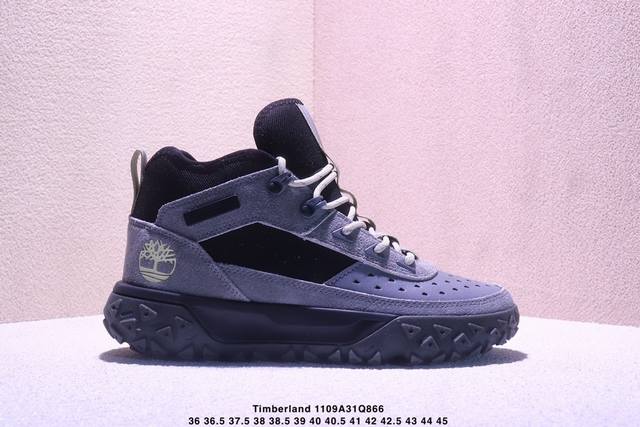 Timberland添柏岚 天伯伦 户外潮流中帮休闲鞋系列 广东大厂品质全新工艺升级 品质毋庸置疑 全新原厂包装鞋盒 面料采用意大利磨砂牛皮，搭配防臭防腐真皮乳