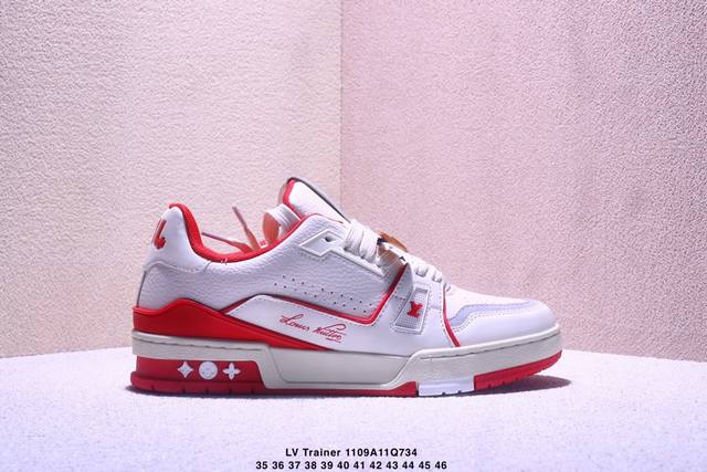 L8版市面最高性价比版本头层皮 品质过硬底气十足 驴家Lv Trainer 原版完美楦型 品控胜过市面百分之95 欢迎大家拿去与市面高于几十元的版本相互对比。