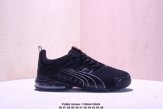 puma Voltaic Evo For All Time 舒适防滑耐磨 低帮 休闲跑步鞋 男款 红黑色 货号：379601-15 尺码：36-46 Xm110
