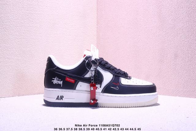 海外爆款限量发售！公司级Nike Air Force 1 '07 Low “北面联名 Cdg米黑银”空军一号 高端定制 低帮 运动鞋 休闲鞋 折边针车 工艺难度