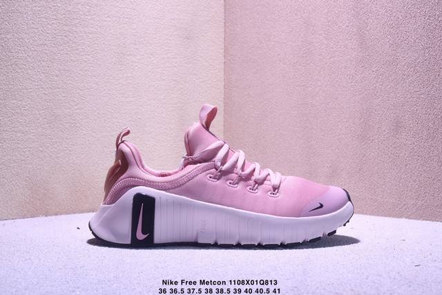 Nike Free Metcon 6 网布 圆头系带 减震防滑 低帮训练鞋整体设计流线更简洁 标志性Logo越来越小后跟倒三角设计让小腿更显长前侧全网面设计 相