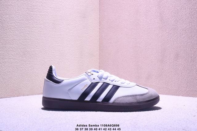 Adidas Originals Wb pony Tonal Samba Og 桑巴舞系列绅士德训足球风百搭低帮休闲运动板鞋 货号:Ih3371 尺码:36 3