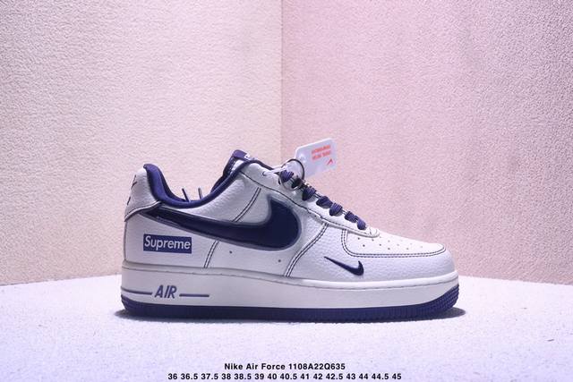 海外爆款限量发售！公司级Nike Air Force 1 '07 Low “Lv联名 双拼米黑橙”空军一号 高端定制 低帮 运动鞋 休闲鞋 折边针车 工艺难度大