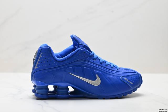 真标Nike Shox R4系列 耐克 低帮运动休闲气垫运动鞋 官方货号:Hj7303-445 尺码:40-46 Id:Jjd262-Azk
