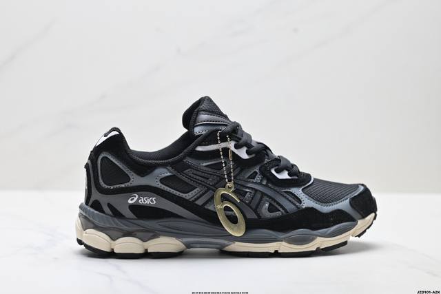 真标Asics Gel-Nyc 亚瑟士 透气网眼鞋面 配合部分合成革材质 采用全新Ahar+橡胶材质 更加耐磨 货号:1203A383-025 尺码:36 37