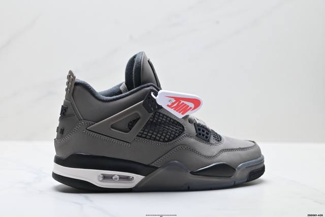 公司级Nike Air Jordan 4 Retro 耐克迈克尔 乔丹Aj4代中帮复古休闲运动文化篮球鞋 原厂材料Tpu超Q弹网格材质 缜密拉帮及中底钢印细节
