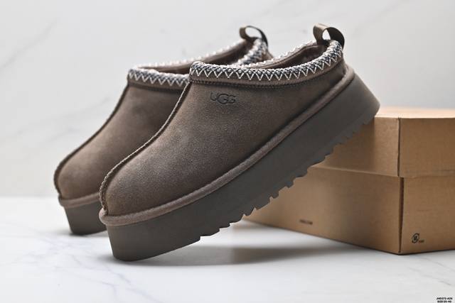 公司级Ugg Tazz 舒适柔软时尚 耐磨增高保暖 民族风一脚蹬保暖雪地靴 货号:1122553 尺码:35-40 Id:Jhd372-Azk