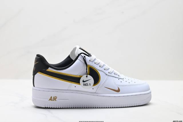 公司级耐克Nike Air Force 1’07空军一号低帮百搭休闲运动板鞋。柔软、弹性十足的缓震性能和出色的中底设计，横跨复古与现代的外型结合，造就出风靡全球