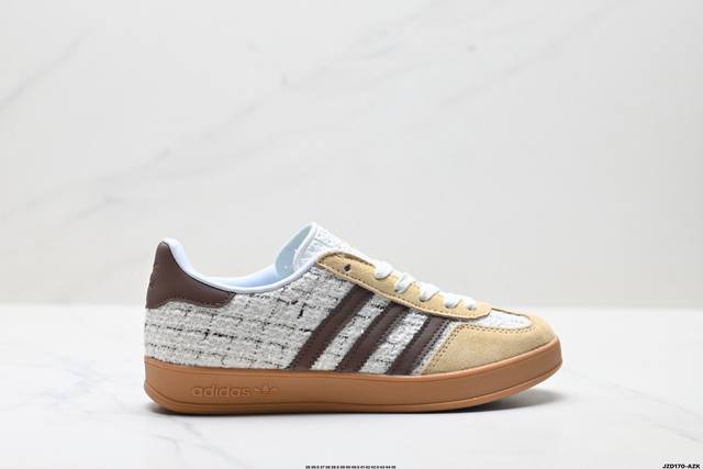 公司级Adidas Originals Gazelle Indoor 阿迪达斯 三叶草休闲防滑耐磨低帮板鞋 鞋头出色设计 塑就出众贴合感 稳固的后跟贴合足部曲线