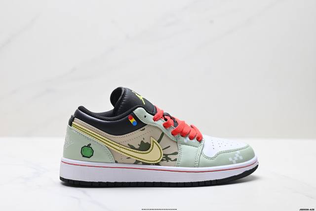 公司级Nike Air Jordan 1 Low Aj1乔1低帮休闲板鞋 同步官方配色 市场唯一独家头层皮打造 原鞋原档案开发 原厂皮料 原档冲孔鞋头 正确满胶