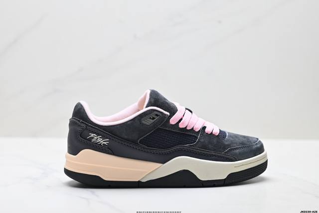 公司级Who Decides War X Nike Jordan Flight Court Ate 搭防滑耐磨 低帮 耐克复古篮球鞋 货号:Hf3255-012