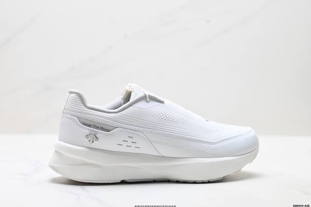 公司级迪桑特Descente D F 2.0 舒适百搭防滑耐磨 低帮 休闲跑步鞋 采用大网眼材质鞋面 轻薄通透不闷热 前掌易弯折设计 提供灵活的穿着感受 后跟Z