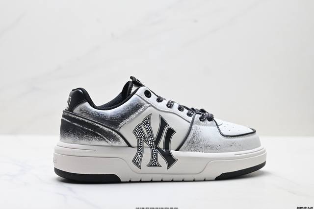 公司级Mlb Chunky Liner pu ‘Diy定制’ 简约时尚 百搭 包裹性保暖防滑防水减震 低帮 板鞋 货号:3Asxca12N 尺码:35.5 36