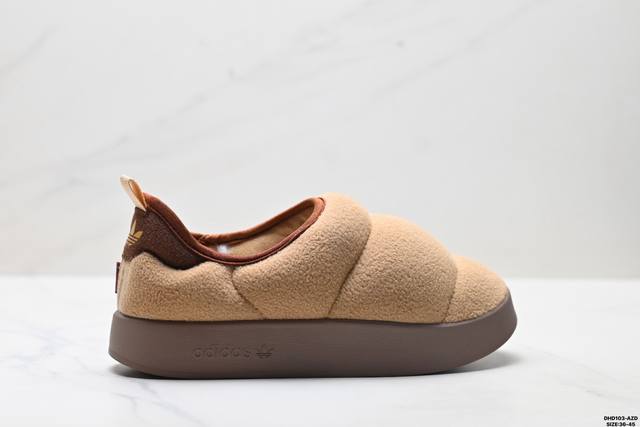 公司级Adidas Originals puffylette 阿迪达斯 三叶草 毛毛虫 复古运动鞋 货号:Ig7153 尺码:36-45 Id:Dhd103-A