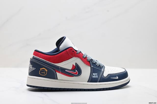 公司级Nike Air Jordan 1 Low Aj1乔1低帮休闲板鞋 同步官方配色 市场唯一独家头层皮打造 原鞋原档案开发 原厂皮料 原档冲孔鞋头 正确满胶