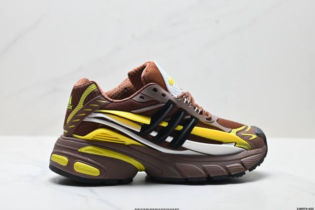 公司级Adidas Adistar Jellyfish 水母系列 阿迪达斯 时尚舒适 耐磨透气 低帮老爹鞋 以3D风格焕新演绎标志性三条纹 为造型添上点睛之笔