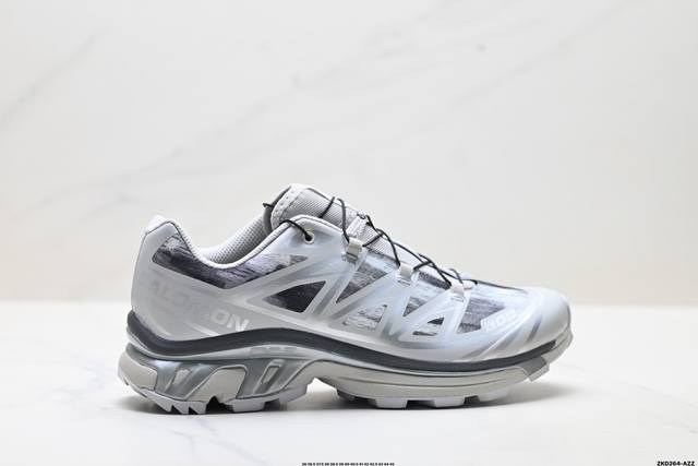 公司级Salomon萨洛蒙 Xt-6 户外越野跑鞋 鞋面采用Sensifit贴合技术 全方位贴合包裹脚型 鞋跟部鞋底牵引设计 提供强大的抓地性能 更适应野外崎岖
