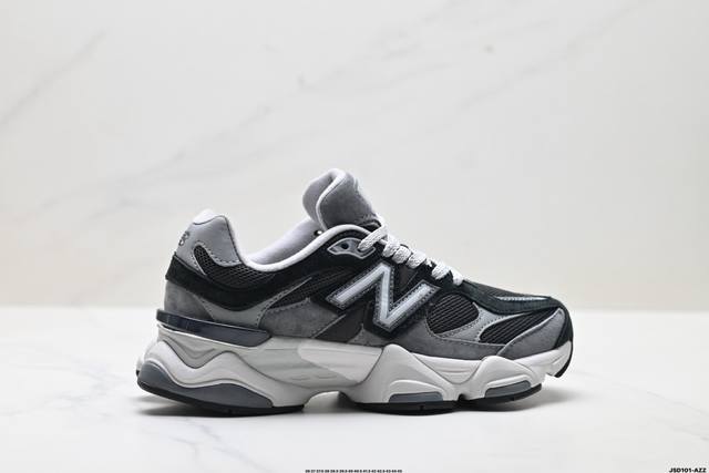 公司级New Balance 9060系列 新百伦 复古休闲运动慢跑鞋 鞋面大身由空间双格及磨砂鞋面拼接而生 采用大面积网眼以及麂皮材质覆盖鞋身 还原经典气质