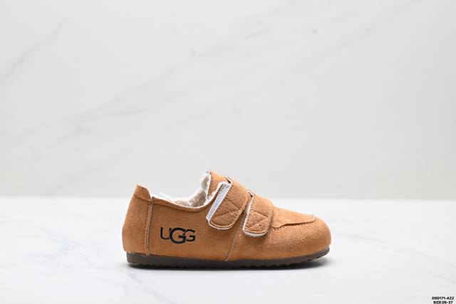 童鞋Ugg 织物 魔术贴 时尚复古百搭 潮流加绒保暖舒适软底日常通勤 保暖儿童雪地靴 尺码:26-37 Id:Dsd171-Azz