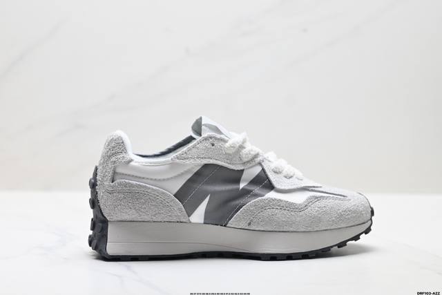 真标New Balance 327系列 复古休闲运动慢跑鞋 以更纯粹的复古风格设计打造的全新造型 侧身还以解构设计 将 N 字标志以做旧压花样式呈现 官方货号: