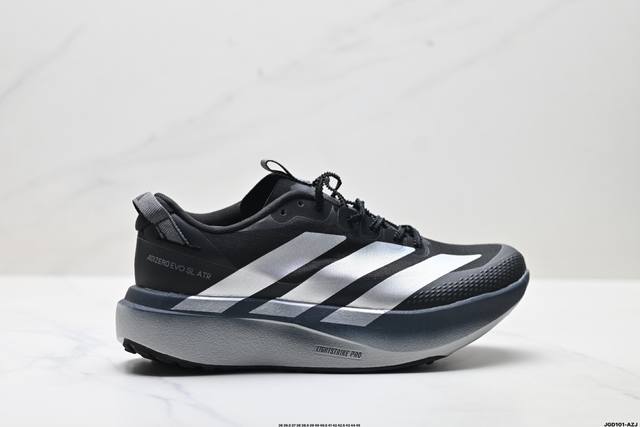 公司级Adidas Adizero pro Evo Sl Atr 阿迪达斯 舒适百搭防滑耐磨 低帮 休闲跑步鞋 中底配置方面搭载全掌Lightstrike pr