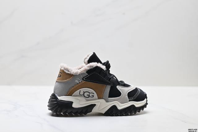 童鞋Ugg 拼色加绒厚底 保暖增高防滑 简约百搭 儿童雪地靴 尺码:26-37 Id:Jdd171-Az D